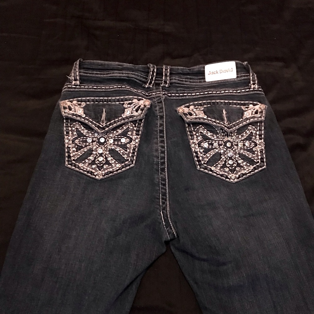 Rhinestone Bootcut Jeans
